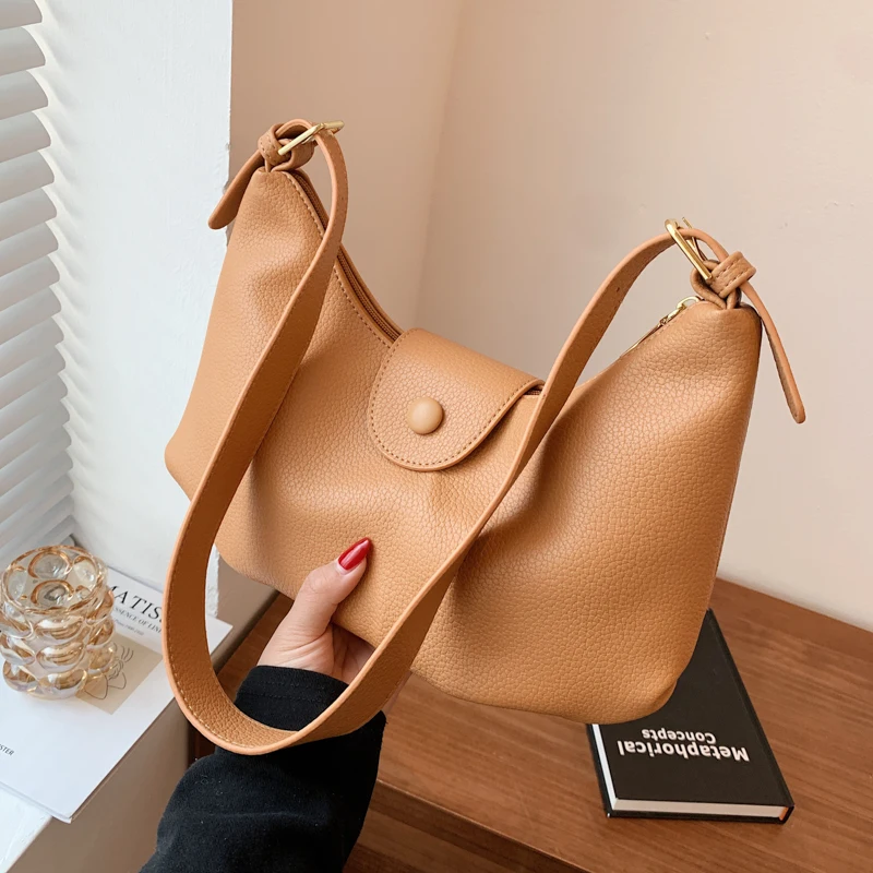 

Fashion PU Leather Crossbody Bag with Short Handle for Women 2021 Designer Shoulder Purses and Handbag Bolsas Mujer Sac A Main