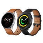 Ремешок из натуральной кожи для Samsung Galaxy Watch 42 мм Active 2 40 мм 44 мм, сменный Браслет для спортивных смарт-часов, 20 мм