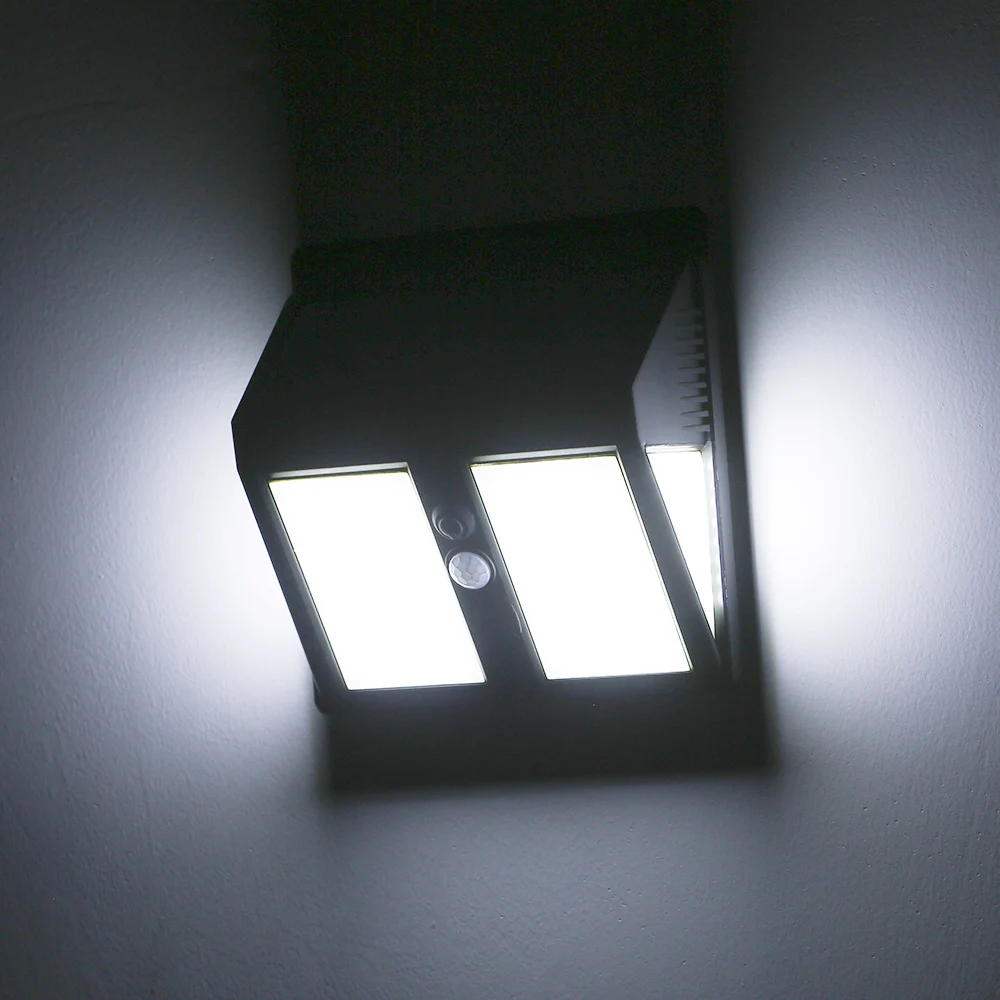 PIR датчик движения 100LED Солнечный светильник с контролем солнечной энергии уличный светильник для двора домашний сад солнечная энергия настенный светильник