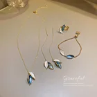 Женские Геометрические серьги LoveLink, прозрачные кольца с цирконом, свадебные украшения