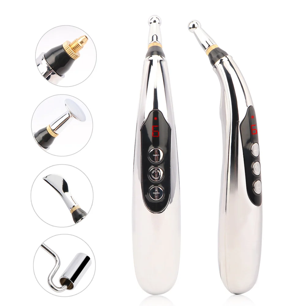 

Hot Electronic Acupuncture Pen for Slimming Face Meridians Laser Therapy Heal Massage Pen Meridian Energy Pen Relief Pain Tool