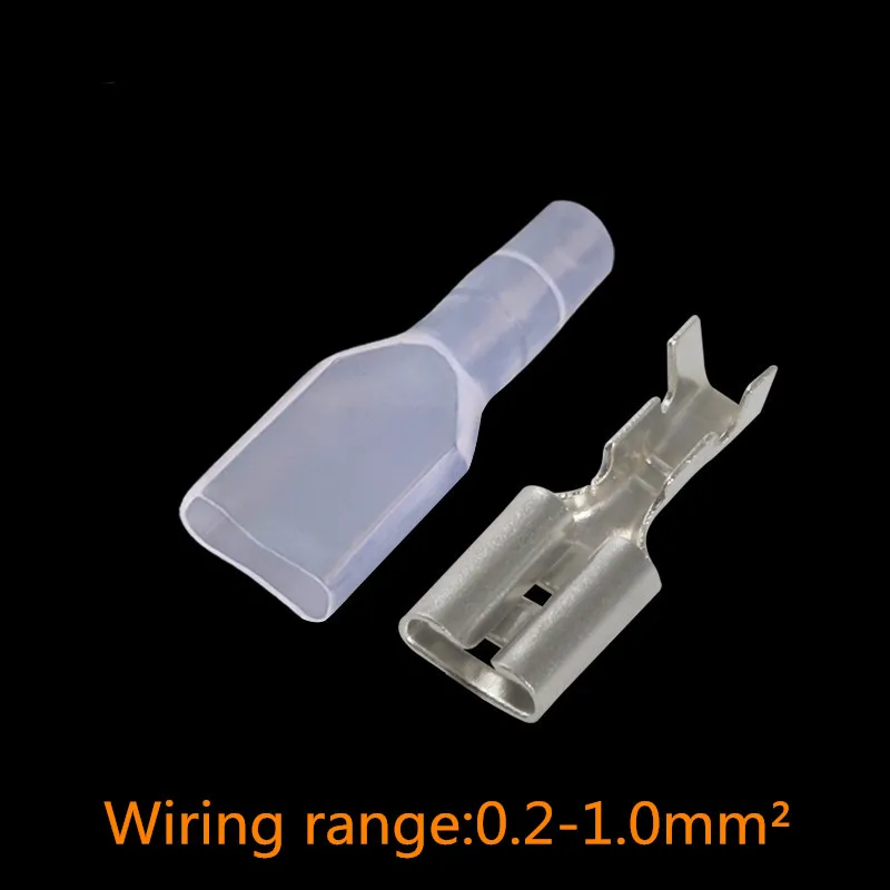 100 комплектов двойные гнездовые розетки Проводные разъемы клеммы с прозрачными
