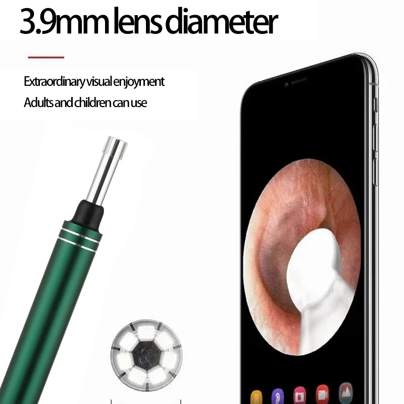 

5.5mm Wireless WiFi Ear Cleaner Ear Cleaning Camera LED Light Glow Earwax Removal Tool for Android and IOS