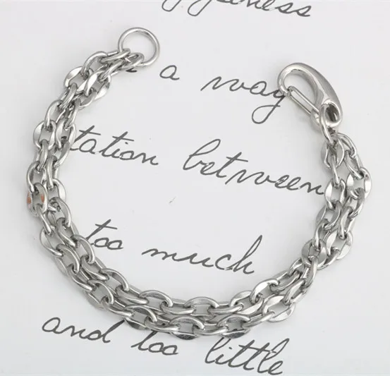 Модный тренд дикий для мужчин и женщин двойная цепь ювелирные изделия Хип-хоп