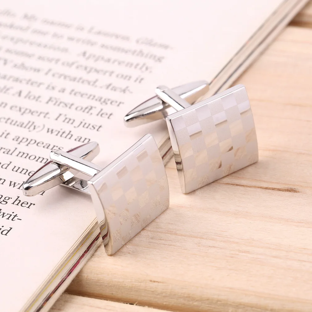 Fashion French Shirt Laser Engraving Men Jewelry Unique Wedding Groom Cuff Links Business Silver Cufflinks For Mens | Украшения и