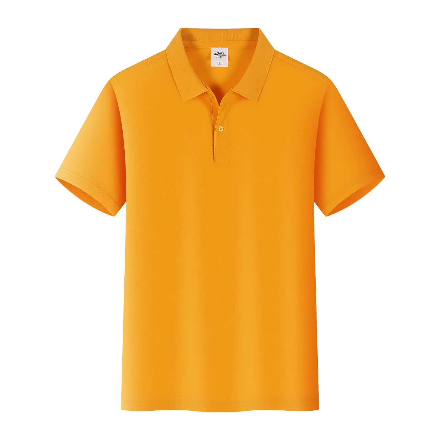 Мужские рубашки-поло без рисунка футболка с коротким рукавом для руководителя