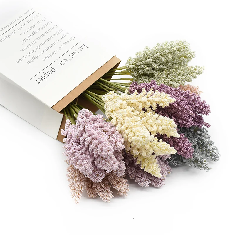 6 шт./комплект Лавандовая пена вазы для украшения дома недорогие искусственные