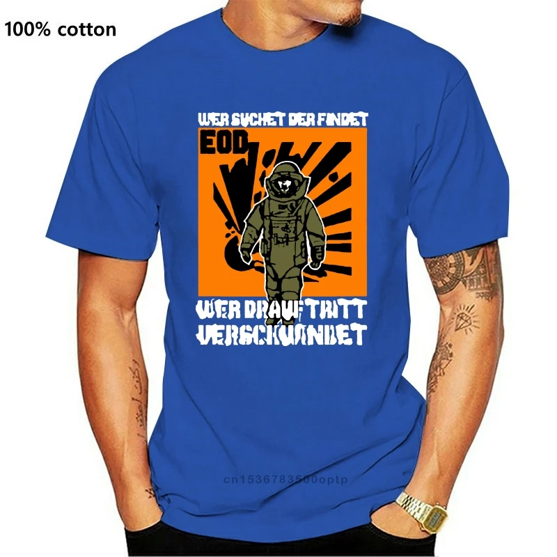 

2020 Men Cool Tshirt EOD Wer suchet der findet, wer drauf tritt verschwindet Minen - T-Shirts #15510 Summer Tee Shirts