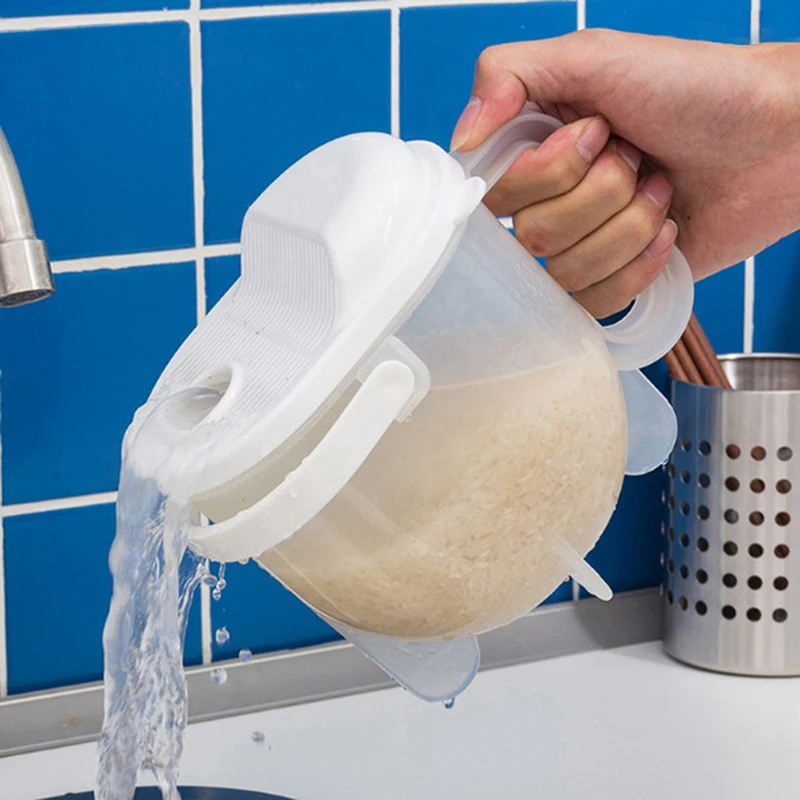 Супер практичное лаконичное быстрое мытье стиральной дуршлаг для риса