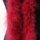 Шаль из окрашенного страусиного пера марабу, 15 грамм, одежда с боа, 2 м, Натуральное перо индейки для костюма, одежды, аксессуар для шитья