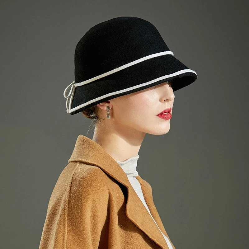 Зимняя женская шапка шерстяная рыбака уличная мода универсальная джазовая