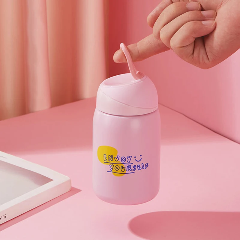 Цветная мини-термос для кофе кружка из нержавеющей стали милый термос бутылка
