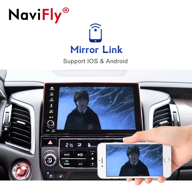 Navifly Android авто беспроводной Apple CarPlay декодер коробка для Honda Avancier 2017 Поддержка Siri