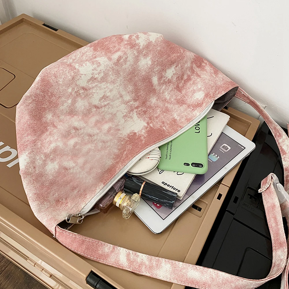 

Casual Women Canvas Tie-dye Shoulder Crossbody Messenger Bag Fashion Ladies Large Capacity Handbags