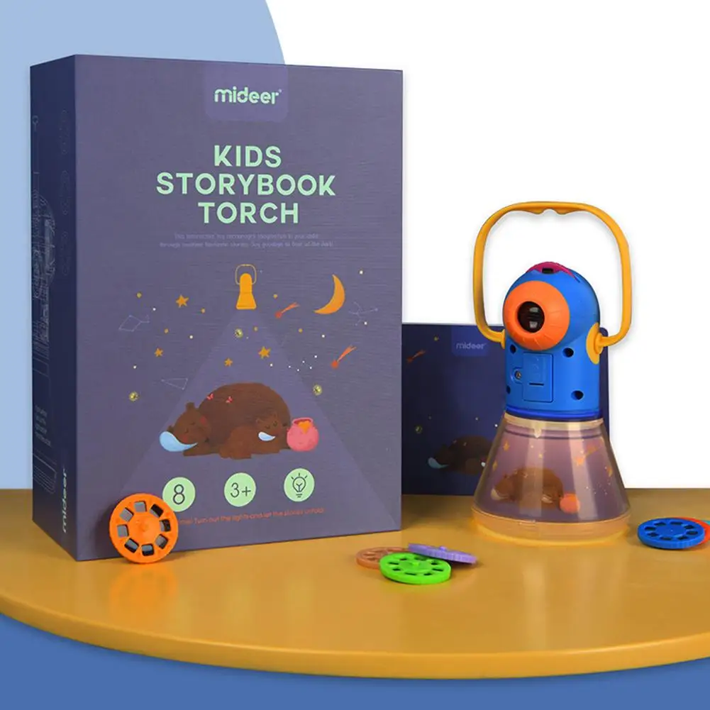 Портативный проектор светильник фонарь игрушки сказки история книга набор