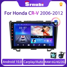 Srnubi Android WiFi Car Radio for Honda CRV 2006-2012 GPS Navigation Stereo 2 Din Carplay Multimedia Video Player DVD Head Unit
