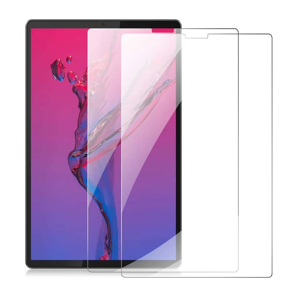 

2 Pack 9H Tempered Glass Screen Protector For Lenovo Tab M10 Plus FHD 10.3 Inch TB-X606F X606X Bubble Free Clear Protective Film