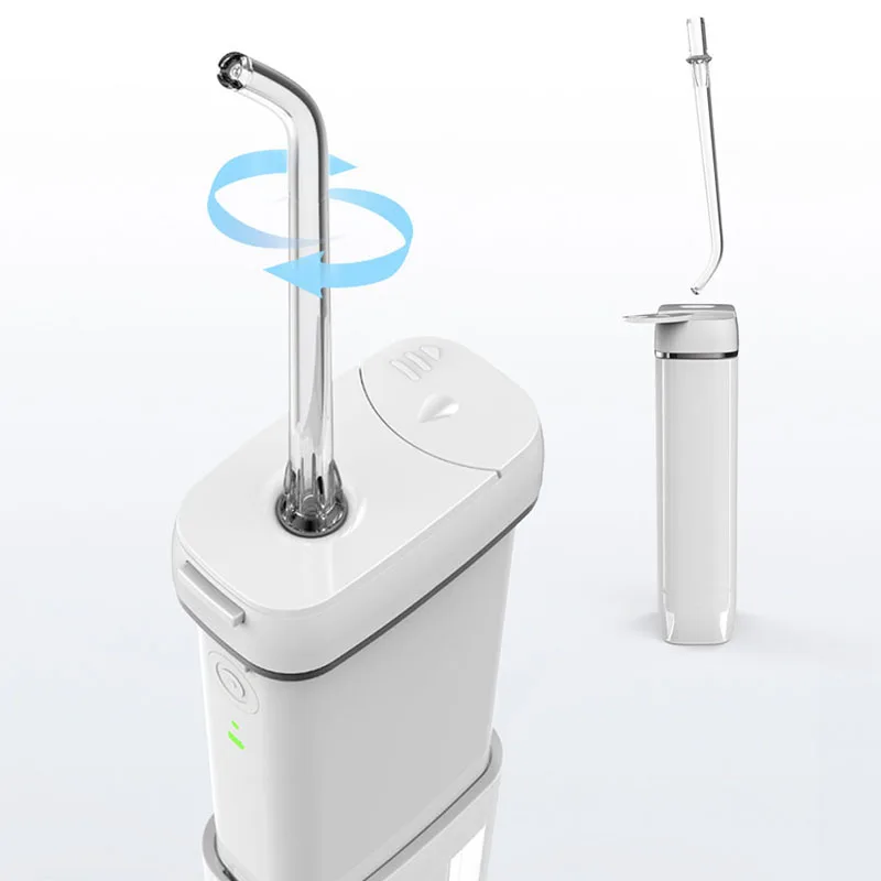 

Youpin New Enpuly Mini Oral Irrigator Portable Dental Water Jet IPX8 Waterproof Tooth Water Flusher Telescopic 130ML 3 Gear USB