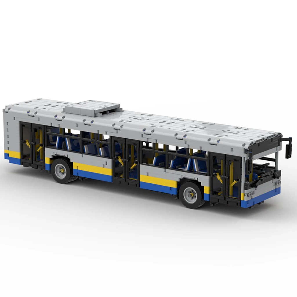 

MOC-59883 12m Bus (1:18) Remote Control Electric Model Domestic Building Blocks Compatible with Lego