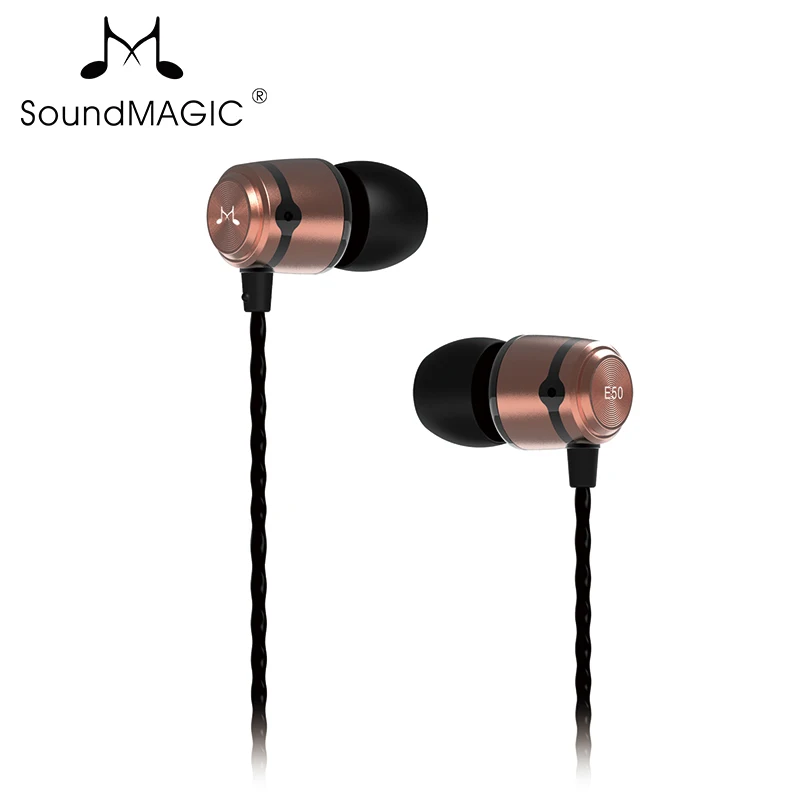 Стереонаушники SoundMAGIC E50 с отличными басами Hi Fi наушники вкладыши черного