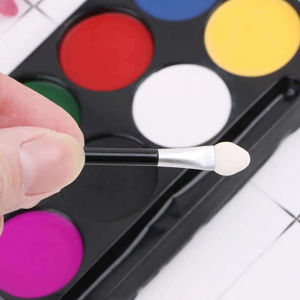 Палитра для рисования лица 8 цветов макияж Хэллоуина Нетоксичная масляная краска
