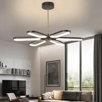 modern led chandelier lights for bedroom living room study black lamps indoor lighting fixture luminaires home decoration
