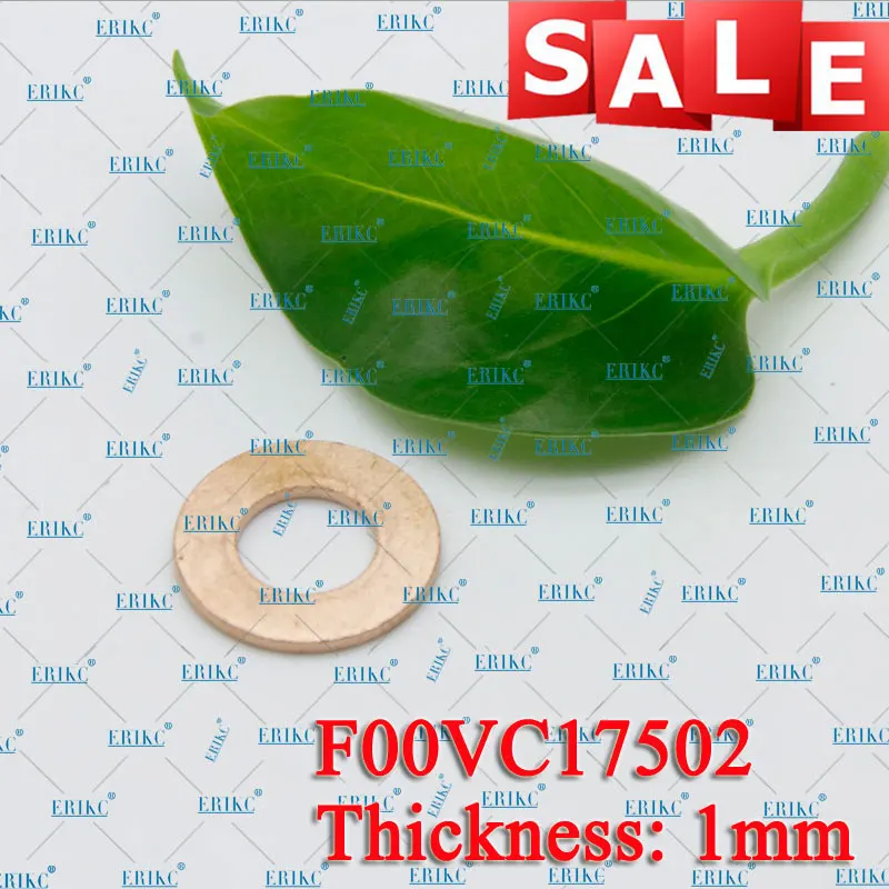 F00VC17502 1mm ERIKC F00VC17505 форсунка Форсунки форсунки медная шайба F 00 в C17 505 медное кольцо F00V C17 505 Толщина: 2,5 мм - Цвет: F00VC17502 1mm