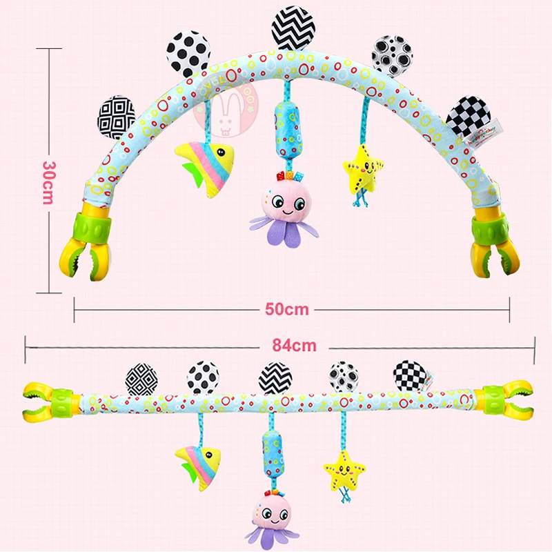 

Baby Stroller Toys Arc With Toy Arch Musical Mobile On The Bed Baby Rattles0-12 Months Infant/Newborn Educational Toy