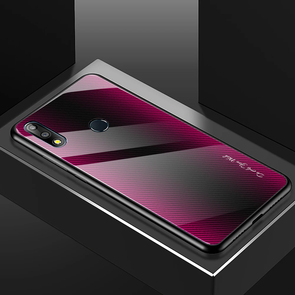 Модный градиентный чехол из закаленного стекла для телефона для ASUS Zenfone max pro m1 zb601kl zb602kl m2 zb631kl zb633kl защитный чехол-накладка