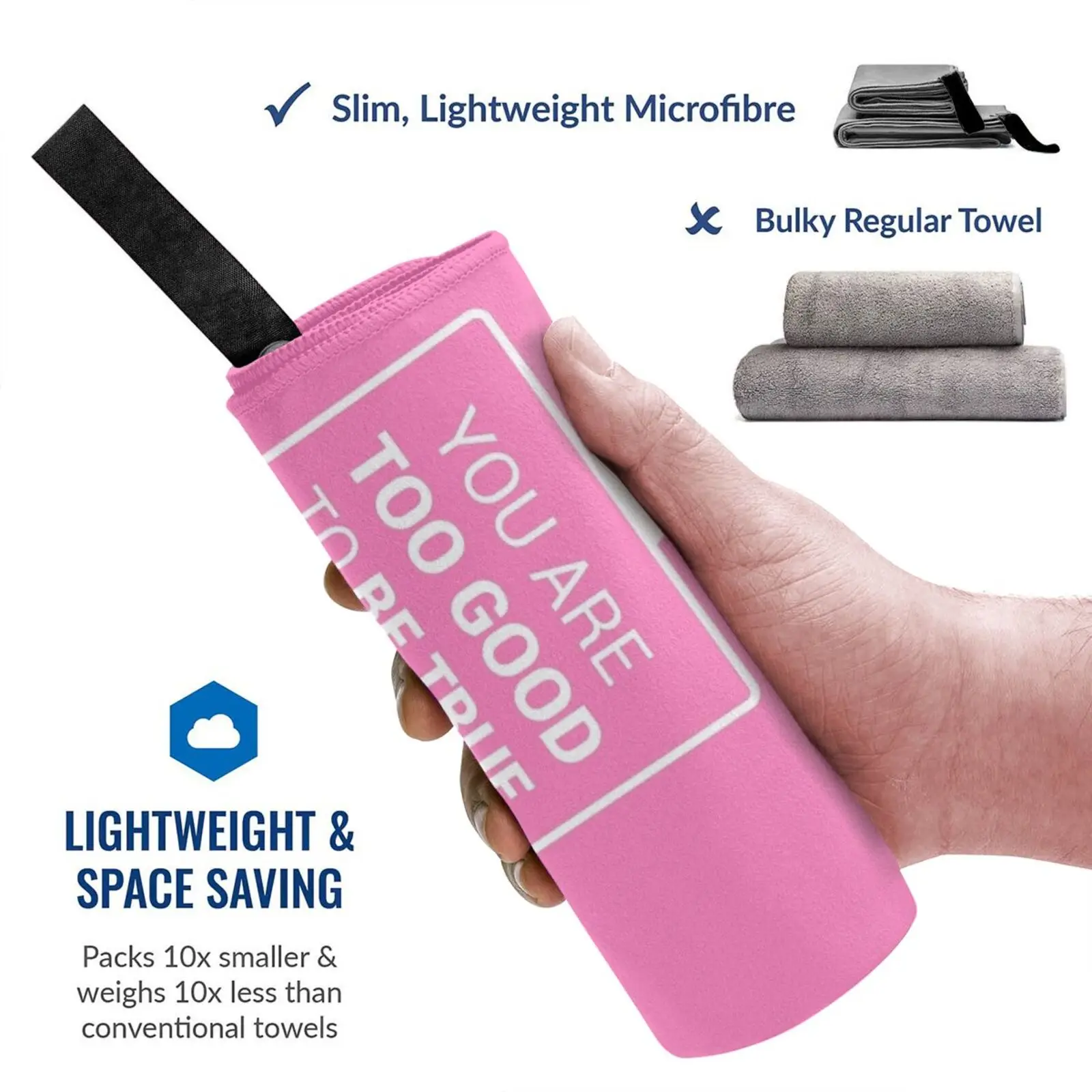 Полотенце быстросохнущее для спортзала во французском стиле |