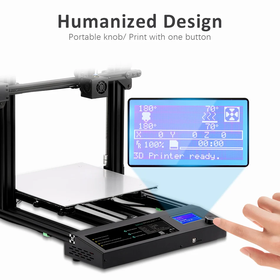 S8 3D Printer Material Breakage Detection Heating Quickly Working Light Resume Printing Build Your Own Imaginary World Yourself