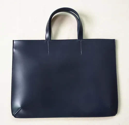 Blue 14inch Новинка, минималистичный портфель А4, деловая сумка, 13,3 дюймов, сумка для ноутбука, сумки для женщин, OL, деловая, офисная, кожаная сумка для мужчин - Цвет: Blue 14inch