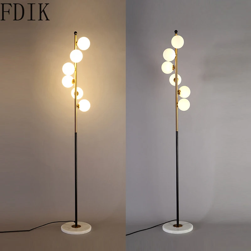 Скандинавский простой стеклянный светодиодный светильник на спирали для