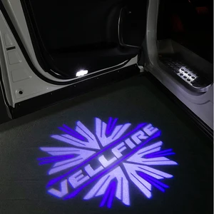 Image 2 - 2 шт. Welocme светильник для Toyota Alphard/Vellfire лампа проектор логотипа для Toyota Alphard/Vellfire стайлинга автомобилей Vellfire светодиодный дверной светильник любезно светильник