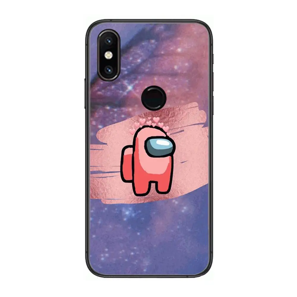 

A-Among Us Game style Phone Case For xiaomi M2 C3 X3 F2 Lite NFC 6 5 x Poco k30 Pro Anime Black Cover Silicone Back Pretty