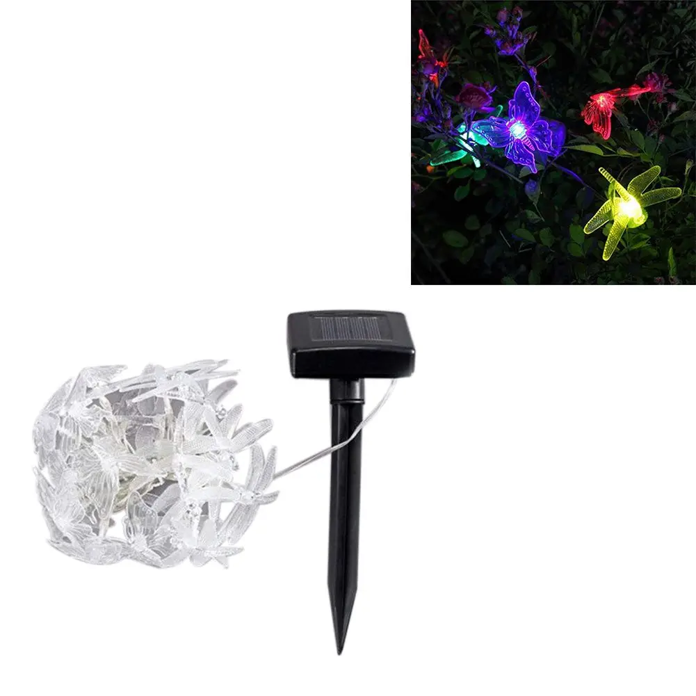Солнечные гирлянды для улицы 20 светодиодный на солнечных батареях с