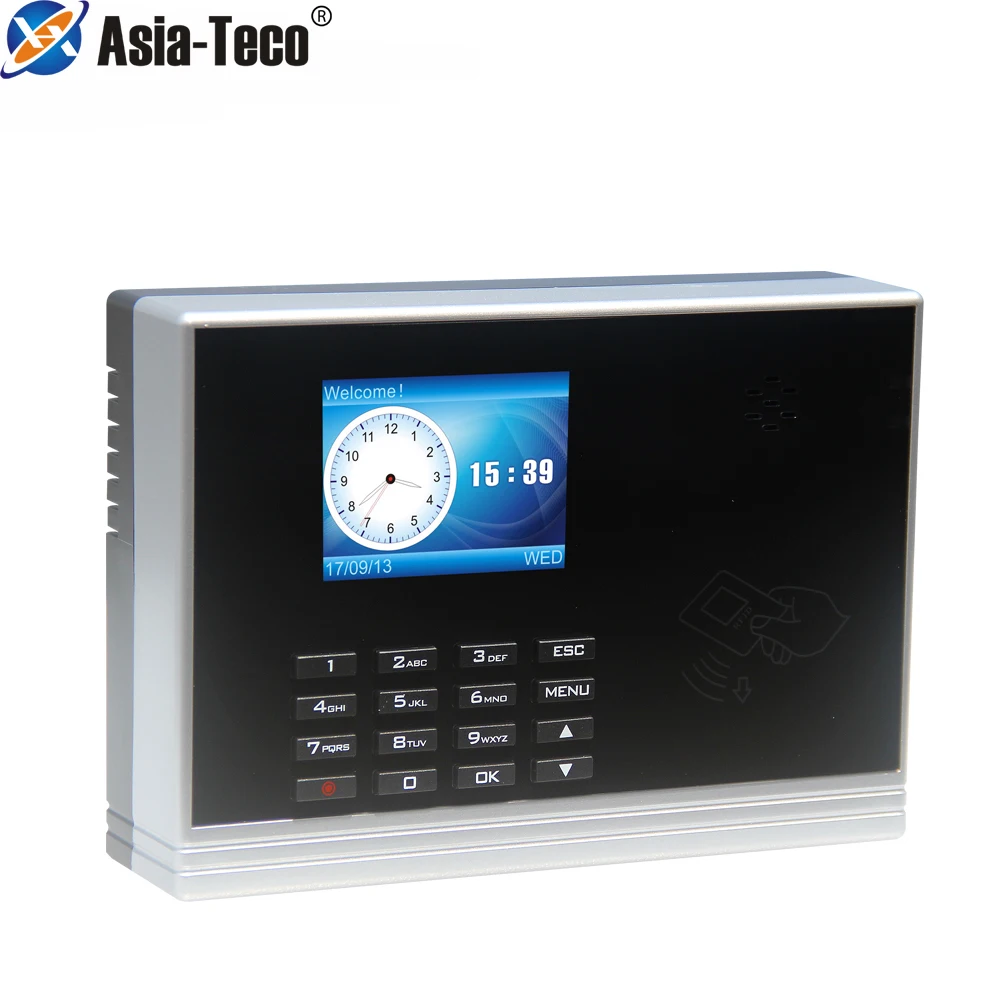 Free Software Keypad 125KHZ 13.56MH card TCP/IP Terminal Time Attendance Recorder For Door Access Control System | Безопасность и