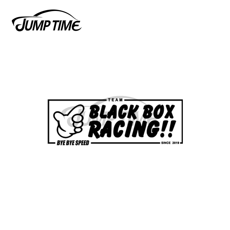 Время скачка 13x4 см для черной коробки гоночный Kanjo Slap JDM стикер модный прикус