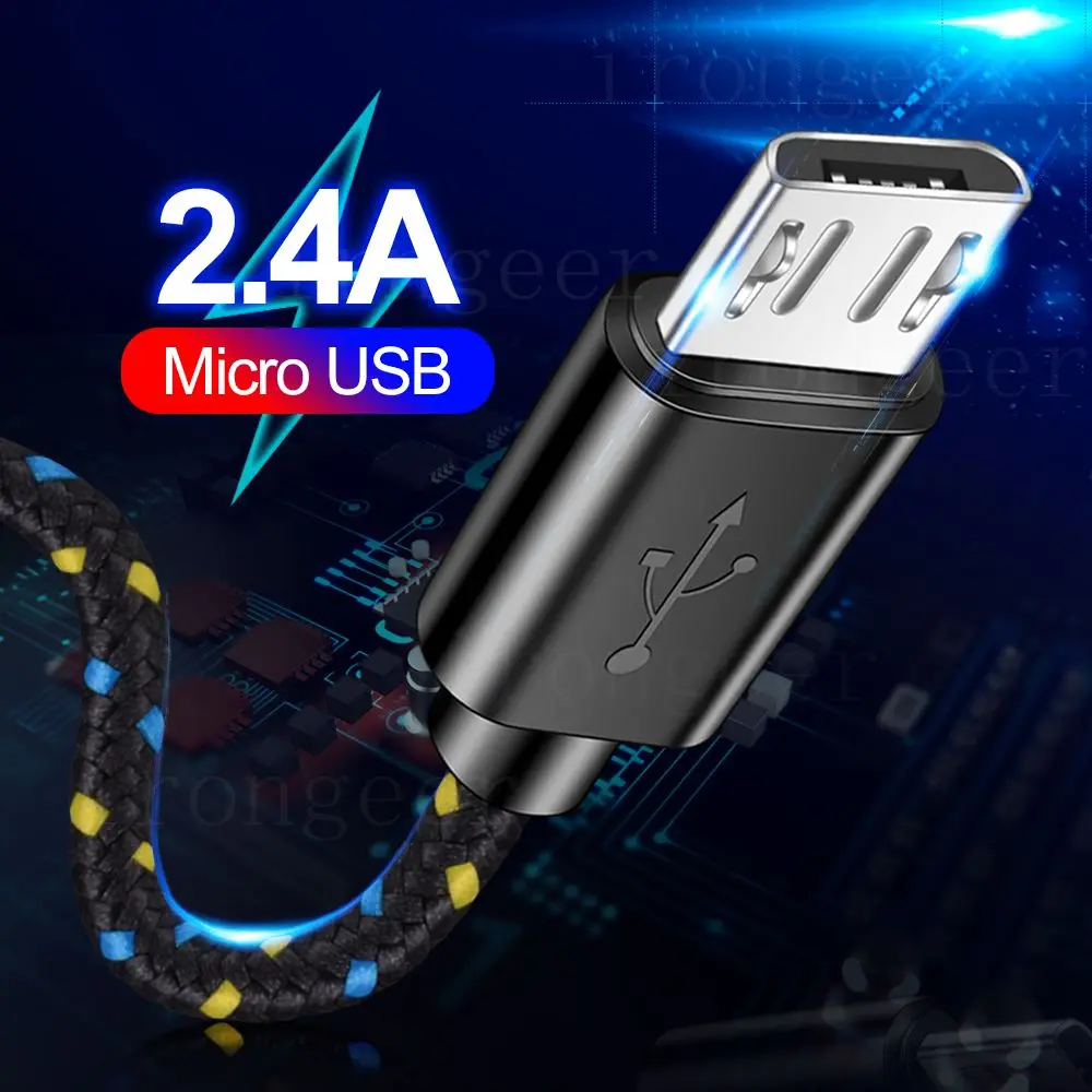 1 м 2 микро USB кабель Быстрая зарядка для Xiaomi Redmi Note 5 Pro Android передачи данных