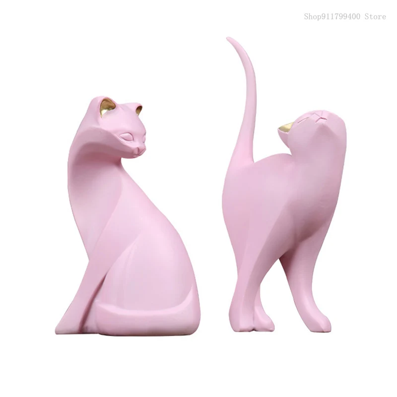 

Enchanting cat Nordic style home decoration wine cabinet living room TV cabinet decoration creative room desktop decoration