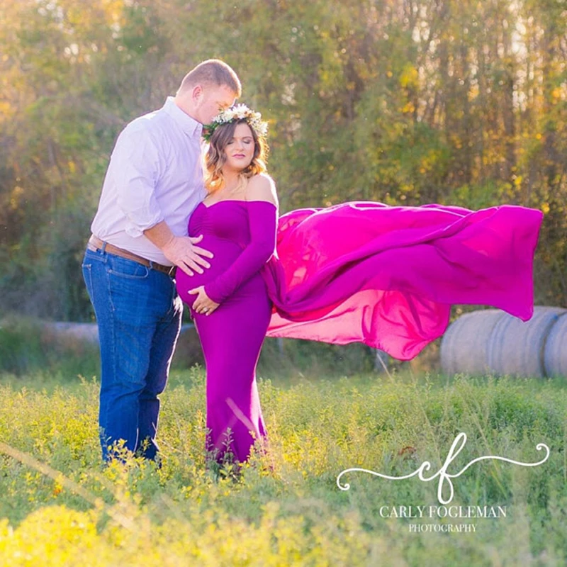 Женское платье для фотосессии Le Couple шифоновая накидка с сердечками беременных