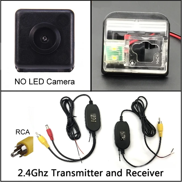 wireless n NO LED Для Mazda 6 мазда6 M6 2002~ 2013 камера заднего вида Автомобильная камера заднего вида HD CCD авторегистратор ночного видения - Название цвета: wireless n NO LED