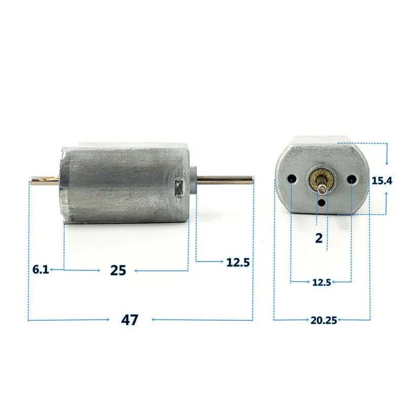 Мотор Mabuchi FK-130SH-09450 12 в-24 В постоянного тока двухвальный Электрический двигатель