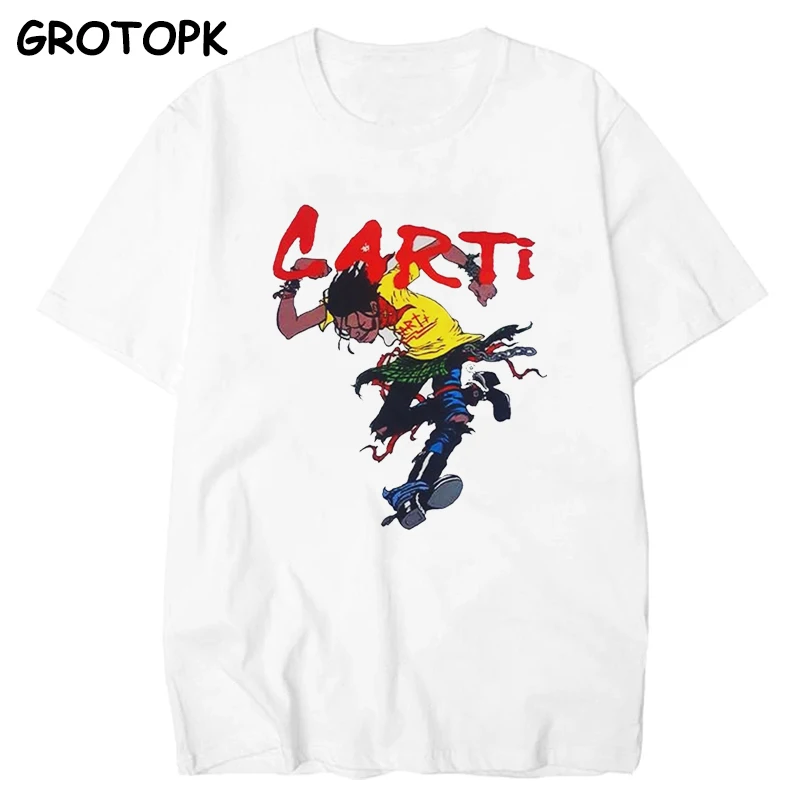 

Футболка Playboi Carti мужская с коротким рукавом, рубашка с принтом рэп-музыки, уличная одежда в стиле хип-хоп, эстетика Тревиса плейбоя, реглан, т...