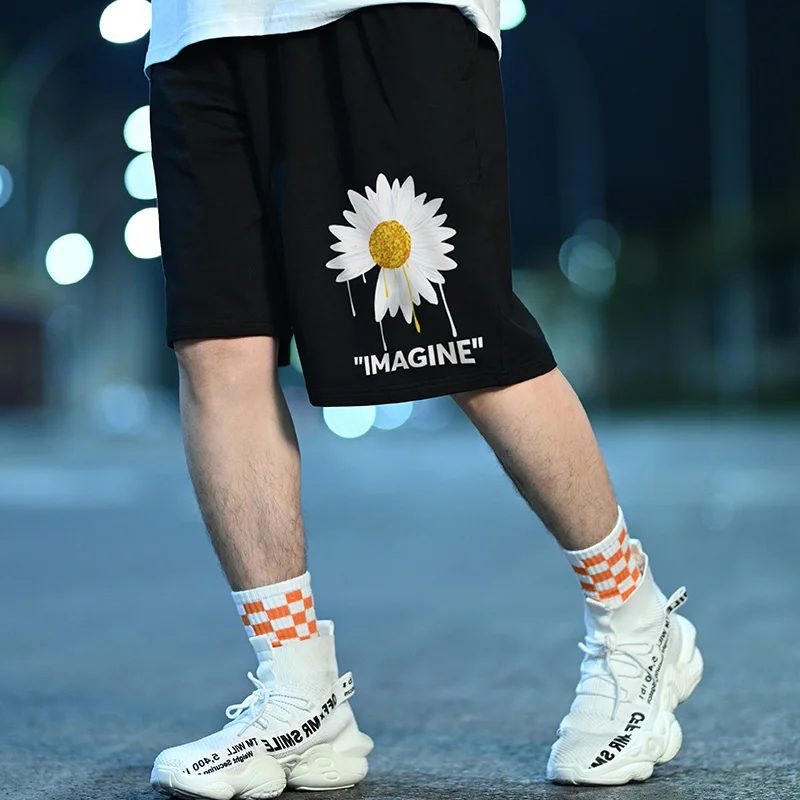 

Little Daisy Five-point Pants Tide Brand Hip Hop Large Size Loose Basketball Sports Couple Men Shorts