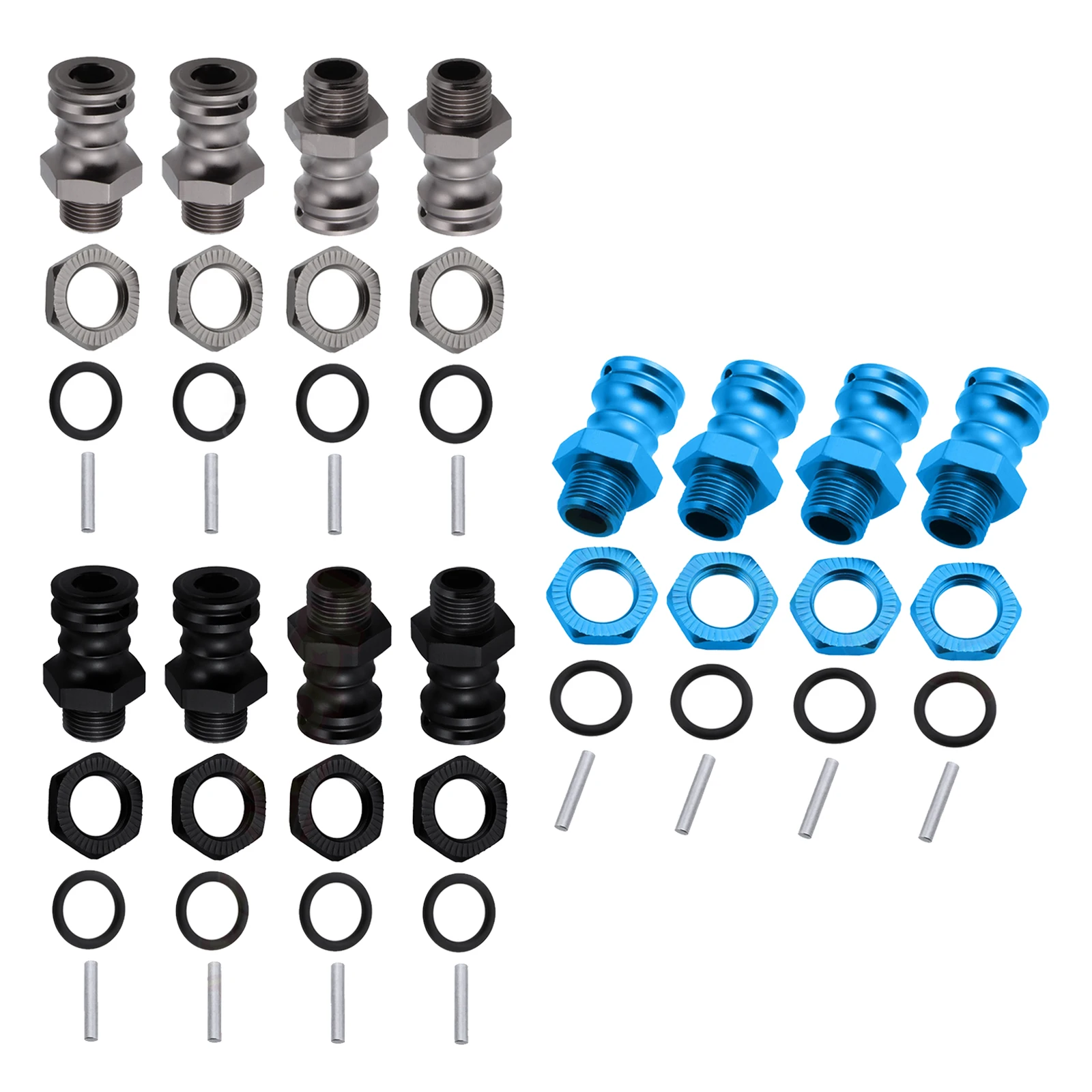 

17mm Wheel Hex Hub Extension Adapter 23mm Aluminum For HSP HPI 1:8 RC Car
