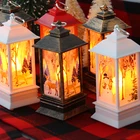 Рождественский светильник фонарик с Санта-Клаусом, снеговиком, 2021 год, украшение для дома, новогодняя елка, подарки на новый год 2022