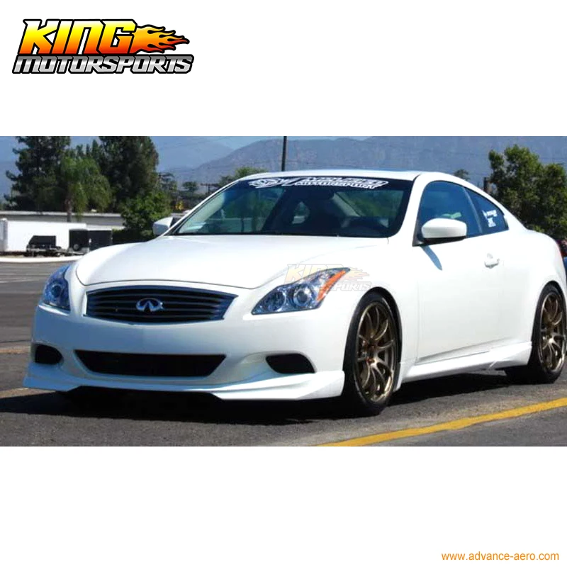 Подходит для 08 14 Infiniti G37 2Dr Coupe Q60 тип J передний бампер губ уретан ПУ Global БЕСПЛАТНАЯ
