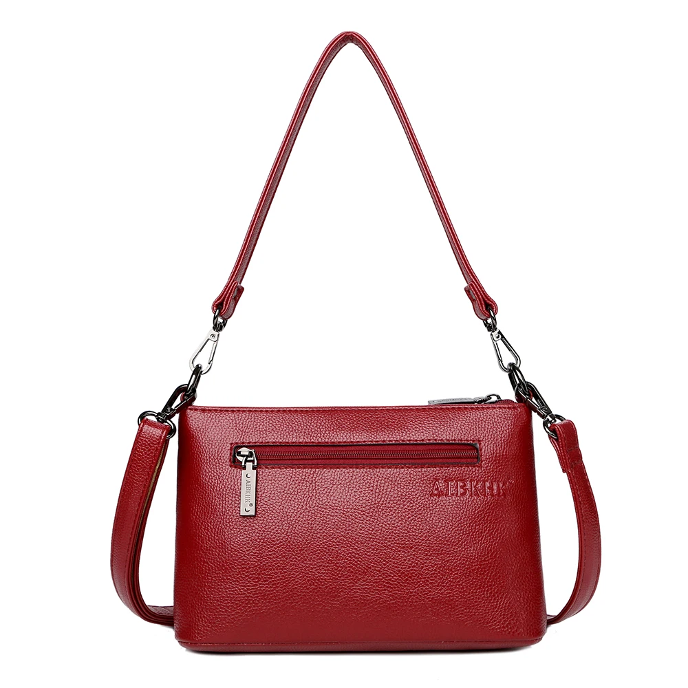 Мягкие женские сумки на плечо из натуральной кожи с длинным ремешком модные