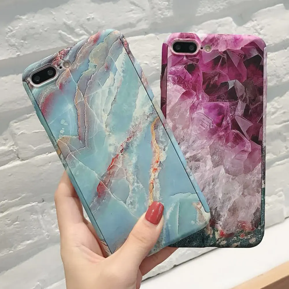LAPOPNUT Marble Matte PC Hard Back Cover Cases for Iphone 11 Pro Max Xs X 8 7 Plus 6 6s 5 5s SE Tempered Glass Mobile Phone Bags |